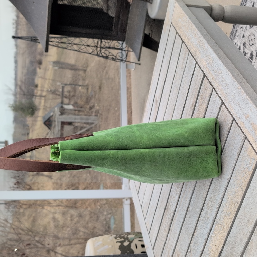 KMM & CO Mini Leather Tote Bag Fern - Picture 5 of 13